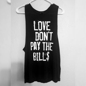 Love Don't Pay the Bills | Forever 21 Linen Top